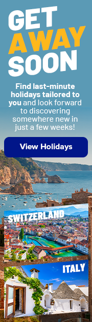 Get away soon - Find last-minute holidays tailored to you and look forward to discovering somewhere new in just a few weeks! - View Holidays.